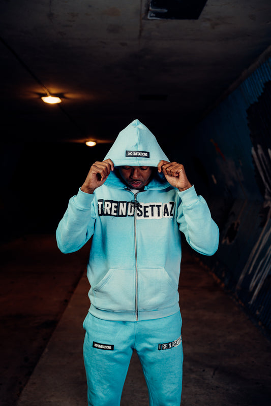[PRE ORDER] Baby Blue Trendsettaz No Limitations Zip Up