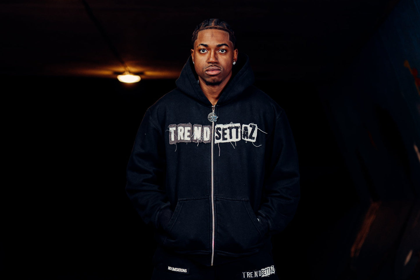 [PRE ORDER] Black Trendsettaz No Limitations Zip Up