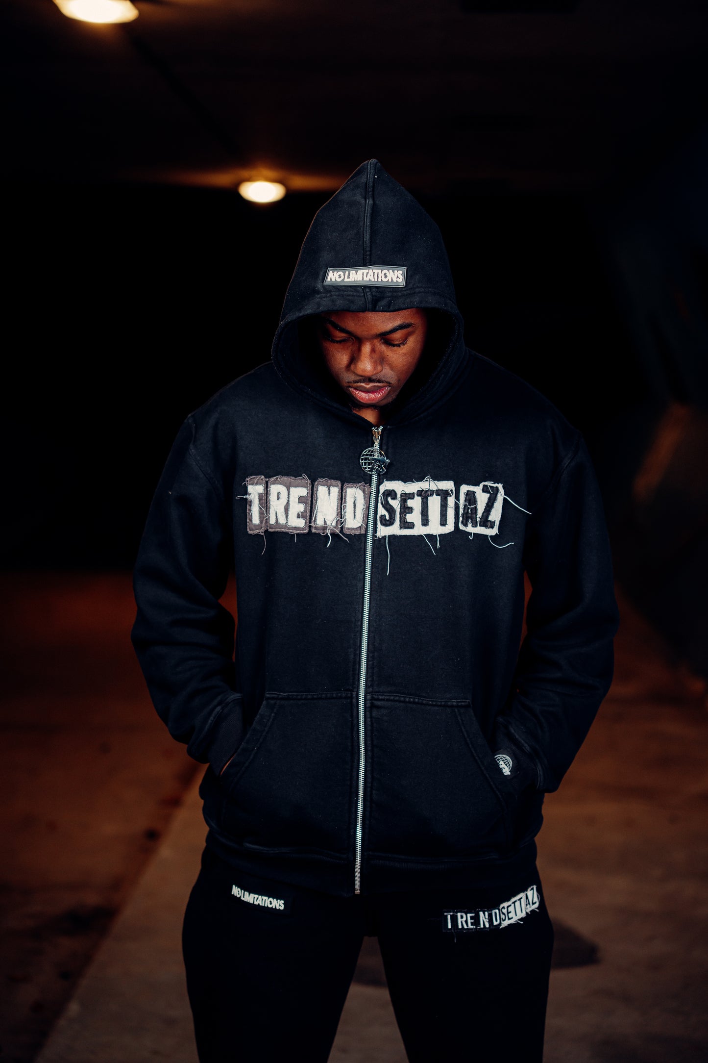 [PRE ORDER] Black Trendsettaz No Limitations Zip Up