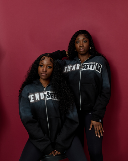 [PRE ORDER] Black Trendsettaz No Limitations Zip Up